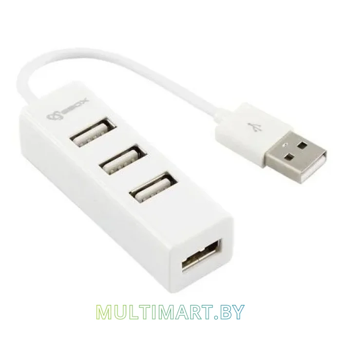 USB-хаб SBOX H-204 (белый)